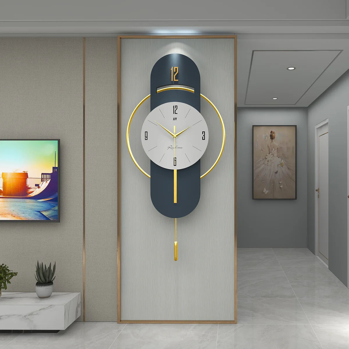 Nordic Modern Metal Wall Clock