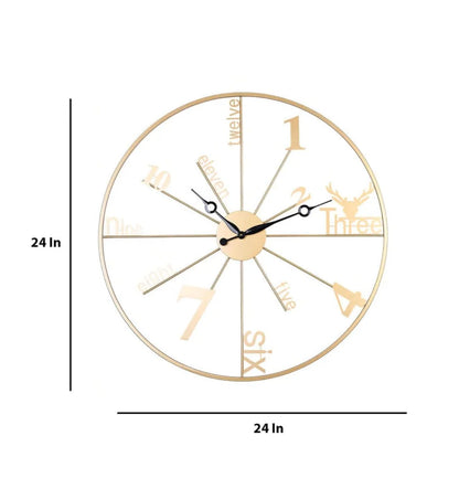 Metal Wall Clock Decorative Iron Metal for Home/Living