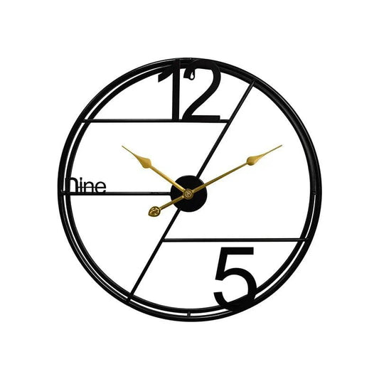 24inch Metal Wall Clock Decorative Iron Metal Hanging Wall Clock