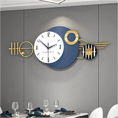 Large Wall Clock for Living Room Decor, Oversized Modern Minimalist Wall Clock