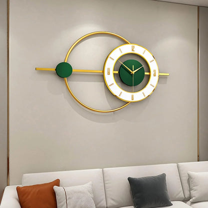 Wall Clock Silent Art Wall Clock Modern Metal Wall Clock