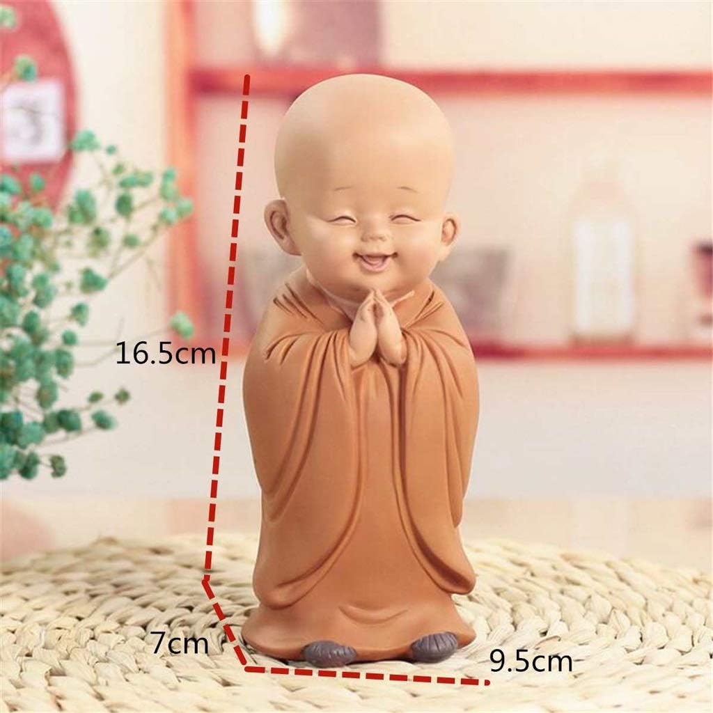 Buddha Statue Buddha Statue Cute Little Monk Sculpture Zen Buddha Resin Hand-Carved Buddha Statue Exquisite Decor Craft Best Gift (set of 3)