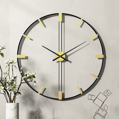 Wall Clock Mute Round Wall Clocks Non-Ticking Battery Operated Clock for Living Room Bedroom Home Decor