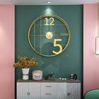 Metal Wall Clock for Living Room 24 Inch