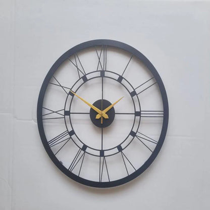 Glamourous Silver Vintage Wall Clock