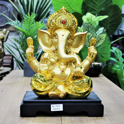 Euroxo Gold Plated Ganeshji Idol