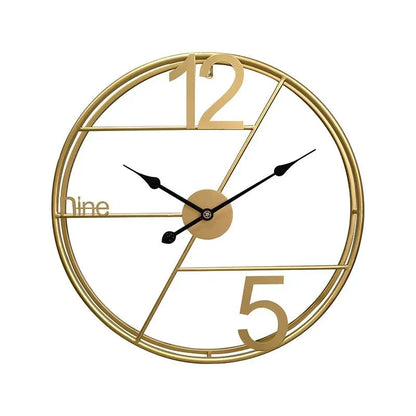 Gold Metal Wall Clock | For Home