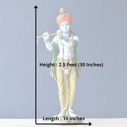 Lord Krishna with Flute Statue (2.5 Feet Height) (MODEL-4)