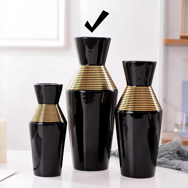 Luxury ceramic modern flower vase